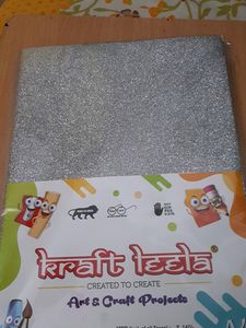 Glitter Sheet A4 Size Silver Colour (10 Sheets)