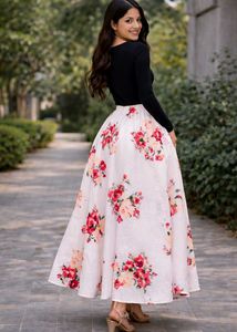 Floral Print Skirt
