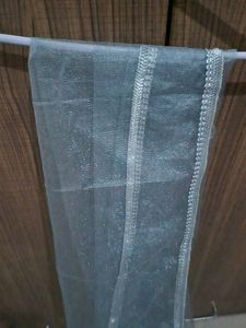 trending silver transparent net dupatta