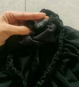Black flared party wear dress 😍