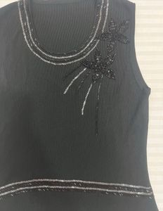 y2k beaded sleeveless top