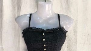 Black Lace Corset Top