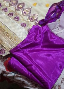Gold And Purple New Dress (Dress. Dupata.pant )