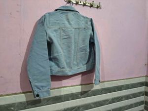 Light Blue Denim Jacket used just twice busy 30 m