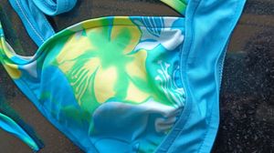 Aqua Blue Swimwear Lightly Padded Bra.