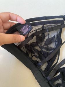 Sheer Black Lace Bralette