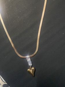 Antitarnish Rosegold Heart Snakechain