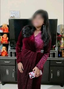 Velvet Sparkle Wrap Dress