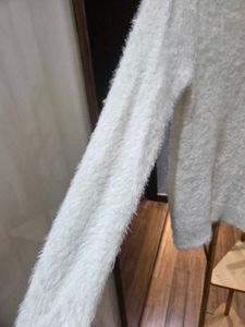 Fluffy White Sweater