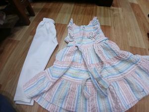 Girls Dress & Pant Set
