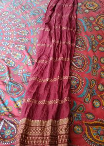 Libas Round Neck Pleated Straight Kurta with Trous