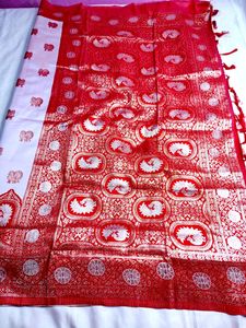 Katan Silk Saree With Blouse Piece
