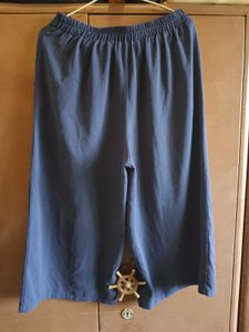 Women's Navy Cold Shoulder Cord Set