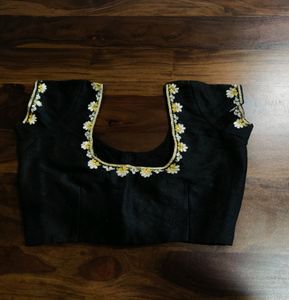 BLACK WORK BLOUSE