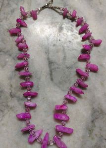 Stunning Pink Stone Necklace