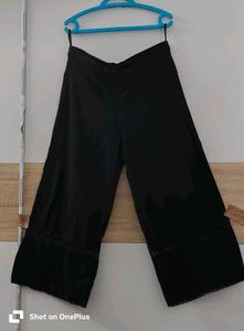 Avaasa Black Wide Leg Palazzo