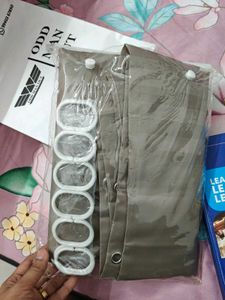 grey shower curtain