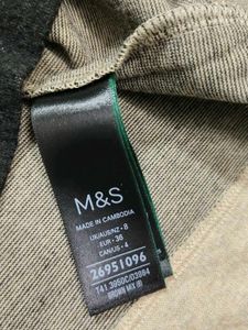 M&amp;S Striped Knitted Rugby Top