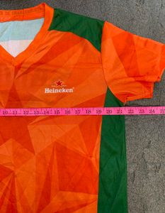 Heineken Graphic Tee Orange and Green