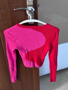 Colorblock Ribbed Knit Top