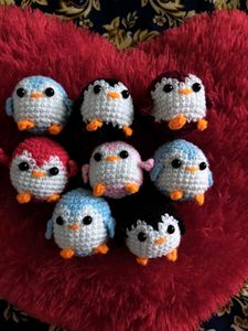 Cute Crochet Penguin keychain