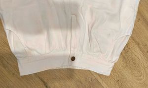 Women's White Cropped Pants