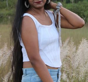 White corset top