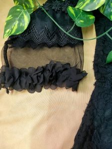 🖤Black Net Off Shoulder Dress