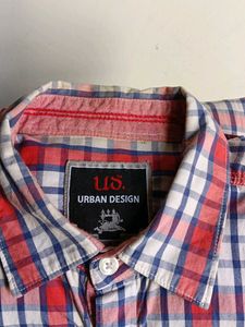 Urban Design Plaid Button-Down Shirt