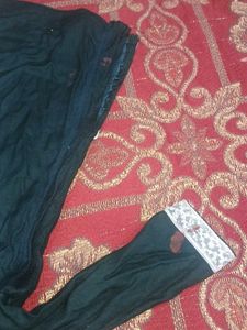 Stylish Black Kurta Set with White Embroidery