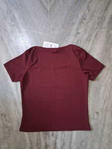 Ribbed Square Neck Crop Top