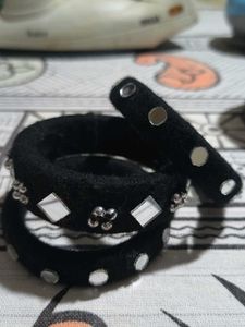 Black Mirror Work Bangles Set