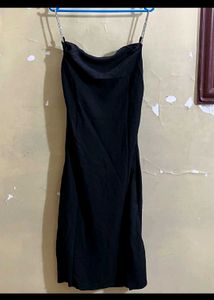 zudio black one piece dress