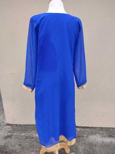 Royal Blue Embroidered Tunic