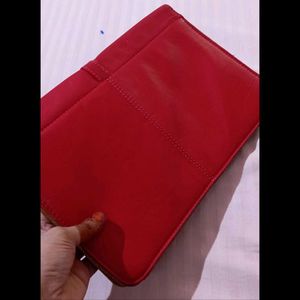 Stylish Red &amp; Brown Clutch