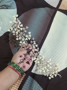 Elegant Pearl &amp; Crystal Hair Vine