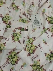 Cute Floral Print Crop Top/Short Top