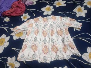 Boho Print Tunic Top