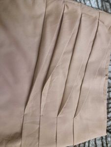Tan Tiered Mini Skirt