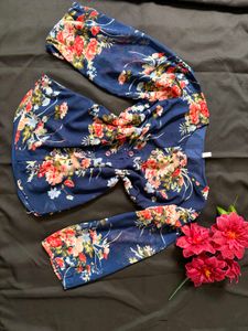 Chic Floral Print Top