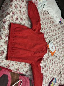 Red College Style Jacket