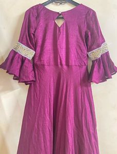 Elegant Purple Ethnic Gown