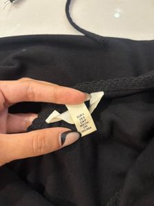 Chic Black Ruched Crop Top