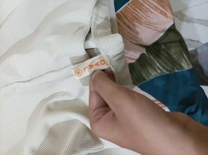 Cream Flared Pants