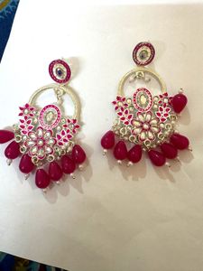 Stunning Pink Dangle Earrings