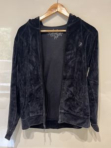 Black Velvet Hooded Tracksuit