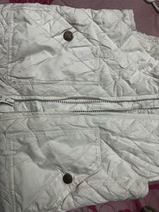 White Quilted Vest