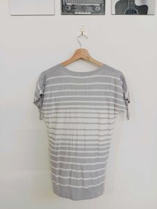 Striped Knit Tunic Top