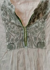 Embroidered Kurta Top with duppata