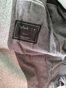 Splash!! Men's Grey Herringbone casual Blazer